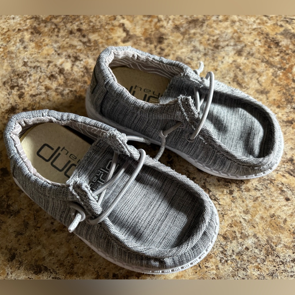 Hey Dude grey Wally slip ons